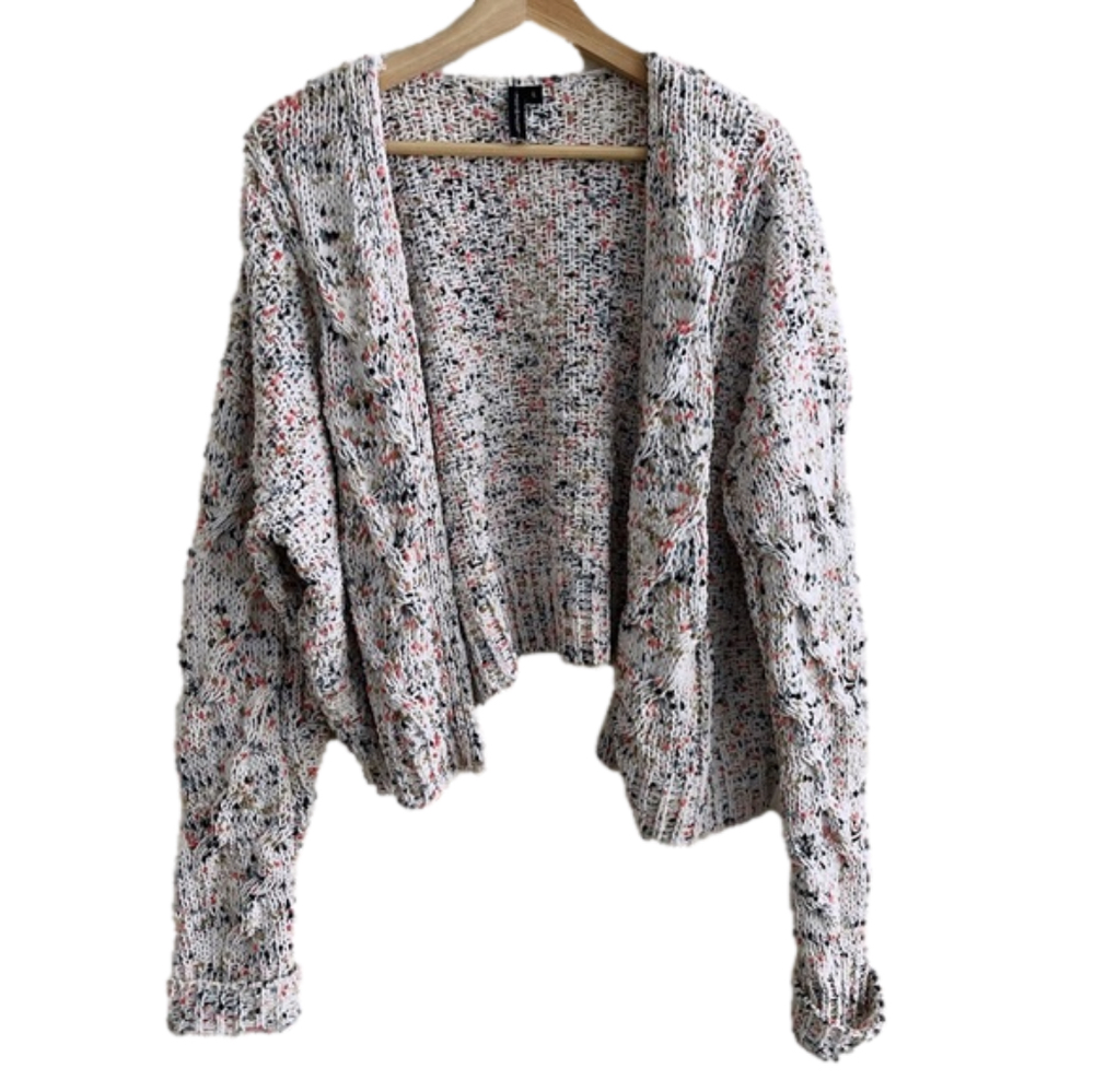 Anthropologie - Moon & Madison Confetti Crochet Cardigan Sweater - Picture 1 of 11